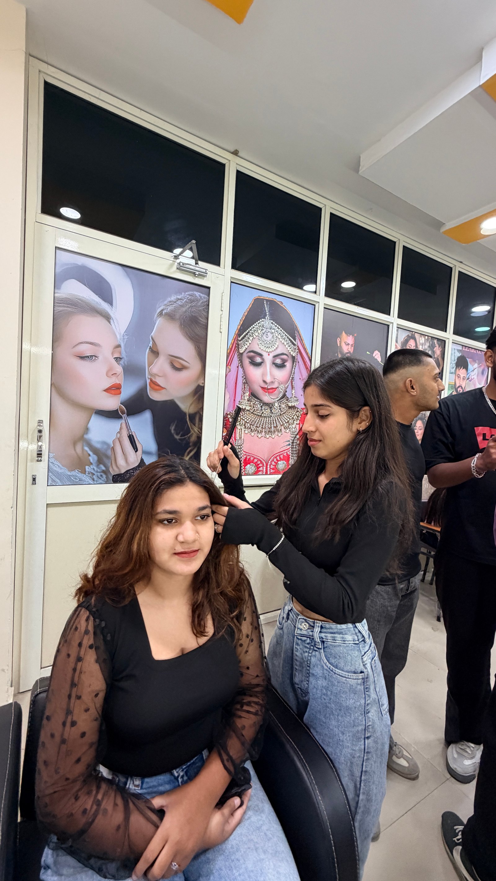 Hands-on training at The Indian Beauty School Jalandhar